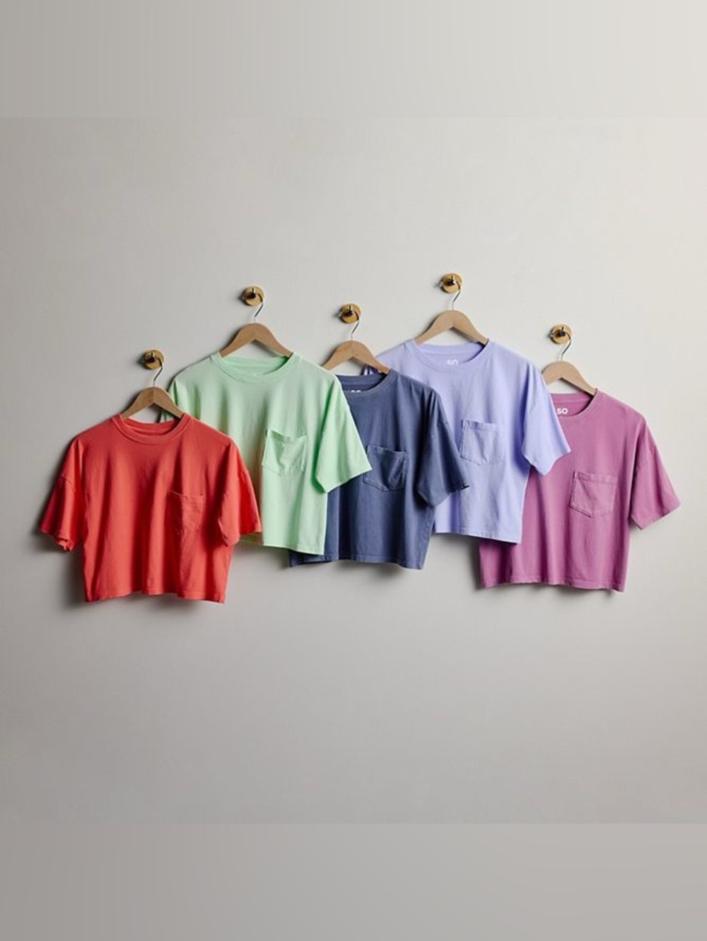 SO Women’s boxy Shortsleeve crewneck crop T-shirt oversized large green - Picture 11 of 11